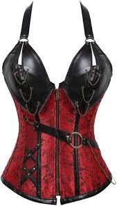 Corset Vintage Femme Rouge TatbUL