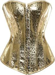 Corset Gothique en Cuir Pailleté