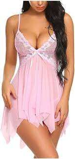 Corset Pyjama en Dentelle Femme avec Fermeture Avant