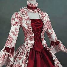 Robe Médiévale Imprimée TENZHVXI pour Femme