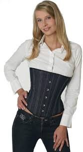 Corset en Jeans Fapedo - Seins Nus 52