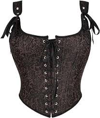 Top Corset Gothique Fleuri pour Femmes - SUYGGCK