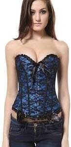 Crop Top Gothique en Dentelle Rouge pour Femme