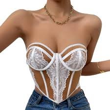 Top Corset TatbUL Femme - Sexy et Dos Nu