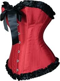 Corset Femme Dentelle Noire à Motif Floral