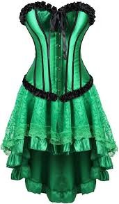 Ensemble Corset Gothique Femme - Lingerie Érotique Halloween