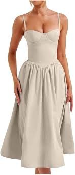 Robe Corset Élégante à Bretelles