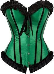 Robe Corset Verte Punk en Cœur