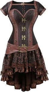 Corset Pirate Steampunk avec Jupe en Tulle