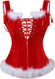 Costume Sexy Mère Noël avec Bustier