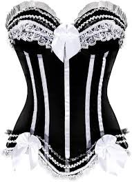 Corset Vintage Femme Taille Plus Noir
