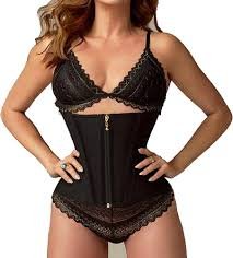 Débardeur Sculptant Zip & Breasted - Corset Taille Plat Femme (L