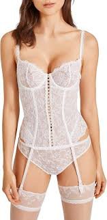 Aubade Bustier Porte-Jarretelles Femme - Opale Élégance